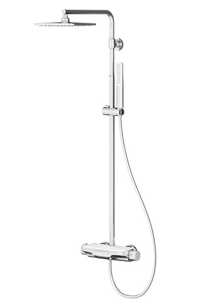 TESKA PERLA MİX 3 YÖNLÜ DUŞ KOLONU - BEYAZ CAM