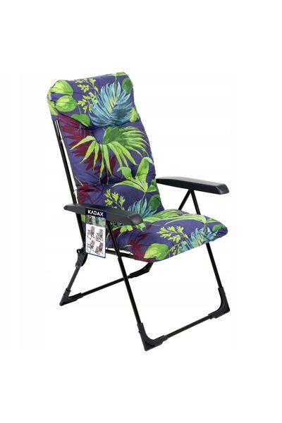 KADAX Șezlong de grădină cu pernă pentru canapea reglabilă 110 kg