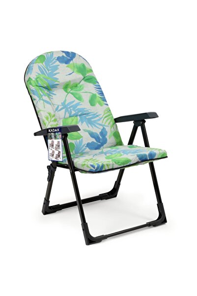 KADAX Șezlong de grădină pliabil, scaun de plajă turistic, reglabil, conforta...