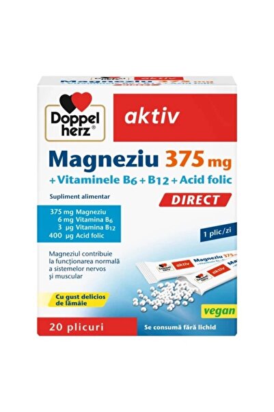 doppel herz Магнезий 375 мг Директно + Витамини B6 + B12 + Фолиева киселина x...