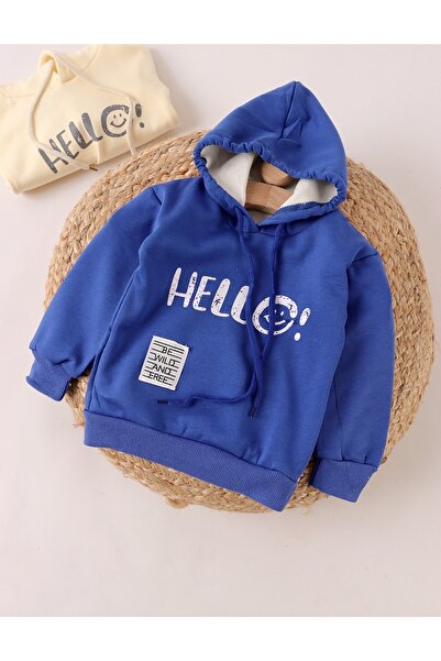 MiniKids Hello Kids sweatshirt, blue