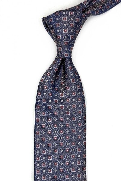 Kravatkolik Bež - Plava Kravata sa Maličastim Uzorkom i Rupčićem KK13622