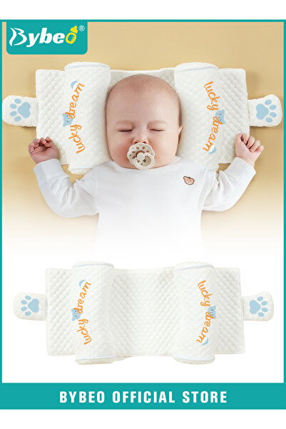 BYBEO Baby Sleeping Pillow, Adjustable Baby Head Shaping Pillow, Newborn Pill...