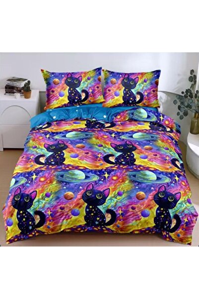 CHIRASO CHIRASO Bedding Set, 4 Pieces, Satin Cotton, ELASTIC Sheet 180X200cm,...