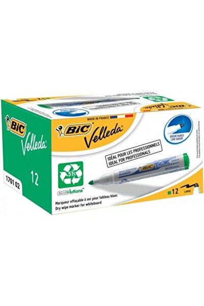Bic Velleda green whiteboard marker, 12 pcs/box