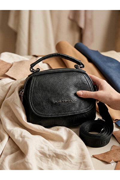 Just Polo Original Soft Leather 5-Compartment Covered Women's Shoulder Bag 23...