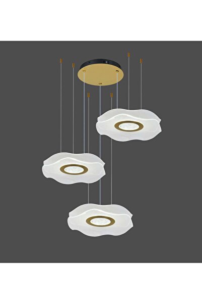 RFAN LED Pendant Chandelier, Model R9184/3, With Remote Control, 3 Light Type...
