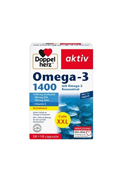 doppel herz Омега-3 1400, Актив, Хранителна добавка, 40 капсули