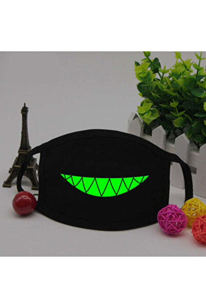 WildFashion Masca protectie cu imprimeu fosforescent dinti IGEN19E-2110