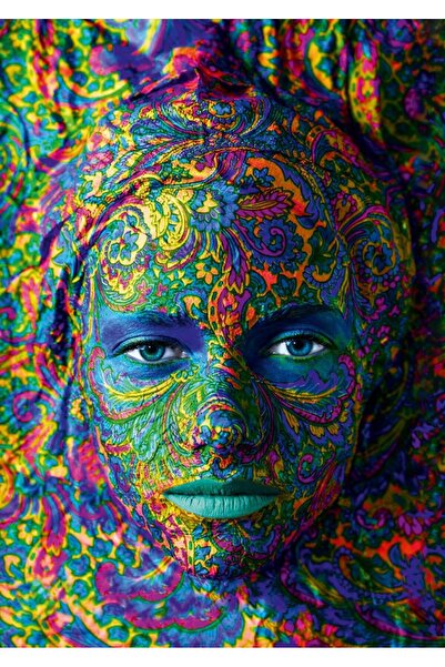 Bluebird Puzzle 1000 piese Puzzle - Face Art - Portrait of woman (Art-by-Blue...