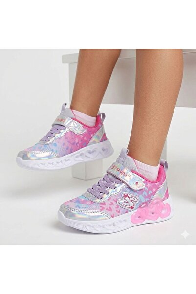 rungo حذاء NDROPS للفتيات مزود بشريط فيلكرو ملون وخفيف الوزن SN حذاء رياضي POR