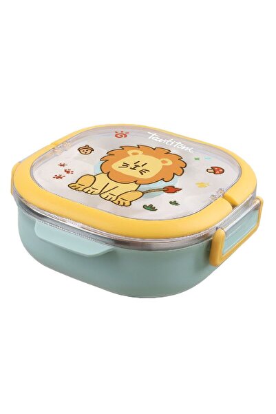 Tantitoni MİNT YEŞİLİ PASLANMAZ ÇELİK 3 BÖLMELİ ÇATAL VE KAŞIKLI YEMEK TAŞIMA...