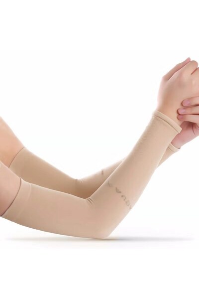 Other Sun Protective & Stretch Fishing Ice Silk Arm Sleeves (Nude)