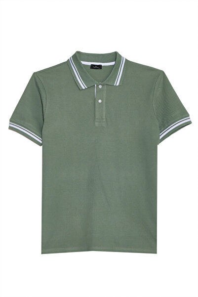 Tudors Ανδρικό μπλουζάκι εφαρμοστό Slim Fit 100% Βαμβάκι Plain με Πικέ λαιμόκ...