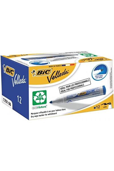 Bic Velleda blue whiteboard marker, 12 pcs/