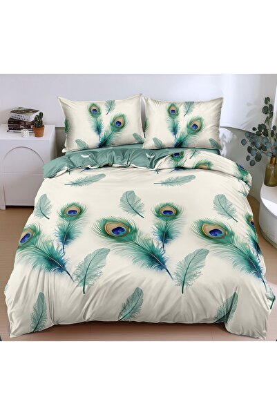 CHIRASO CHIRASO Bedding Set, 4 Pieces, Satin Cotton, ELASTIC Sheet 180X200cm,...