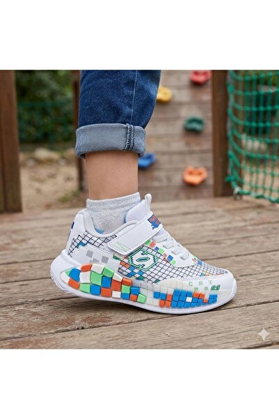 rungo Alessio Boys' Craft Themed Lightweight Comfortable Velcro S Sneakers Sp...