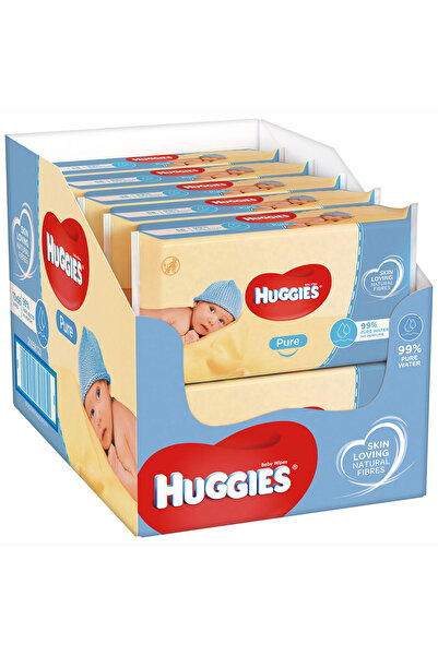 Huggies Мокри кърпички Pure, 10 броя x 56, 560 броя