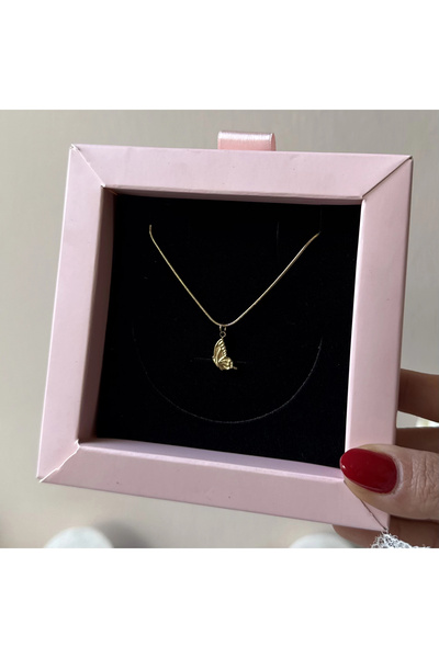 Vintagezegeni Mini Kelebek Kolye