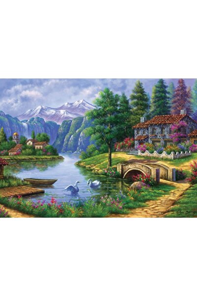 Art Puzzle Puzzle 1500 piese - Lake Village (Art-Puzzle-5371)