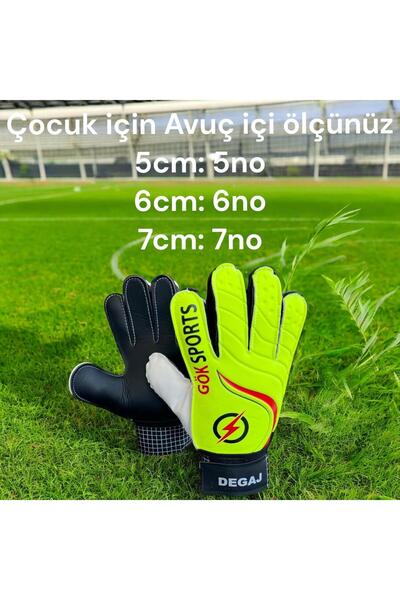 Allians Çocuk Kaleci Eldiveni, Bilek Bandajlı, Lateks, 5-6-7 Yaş, Spor ve Ant...
