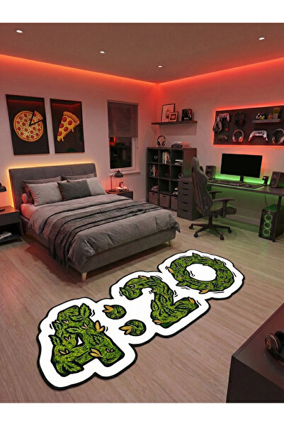 RUGRUMBA Non-Slip Sole Playstation Xbox Themed Machine Washable Gamer Youth R...