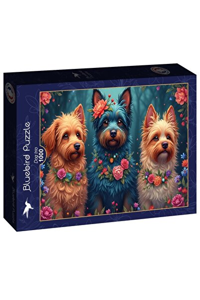 Bluebird Puzzle 1000 piese - Dog trio (Bluebird-Puzzle-F-91021)