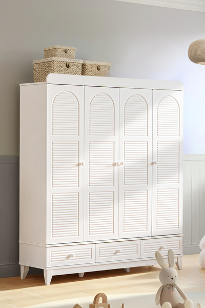 Setay Gardırop, Tetri 4 Kapaklı 3 Çekmeceli Dolap