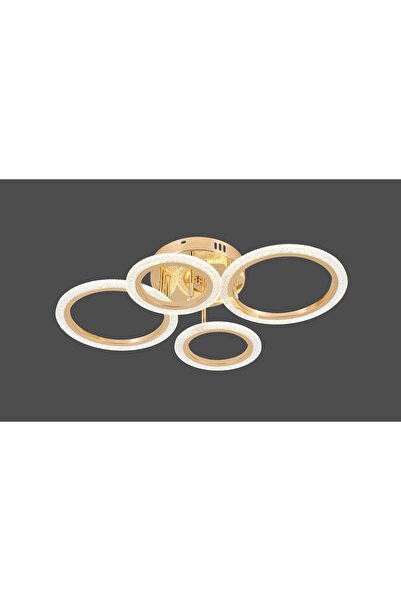 RFAN LED Chandelier, Model R9180/2+2, With Remote Control, 3 Light Types, 72W...