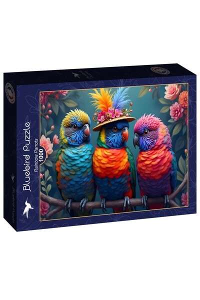 Bluebird Παζλ 1000 κομμάτια - Παπαγάλοι Ουράνιοι Χρώματες (Bluebird-Puzzle-F-...
