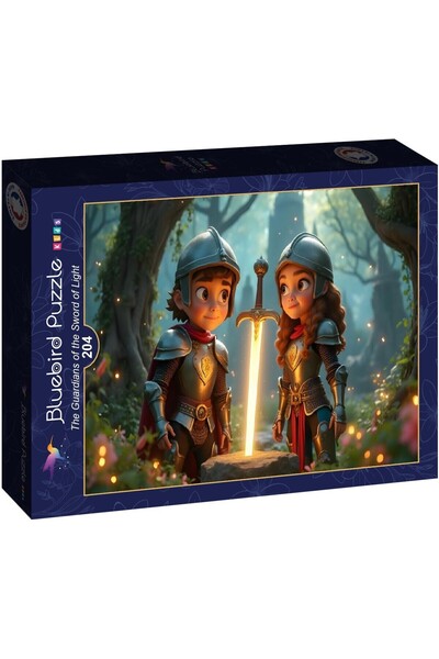 Bluebird Puzzle 204 piese - The Guardians of the Sword of Light (Bluebird-Puz...
