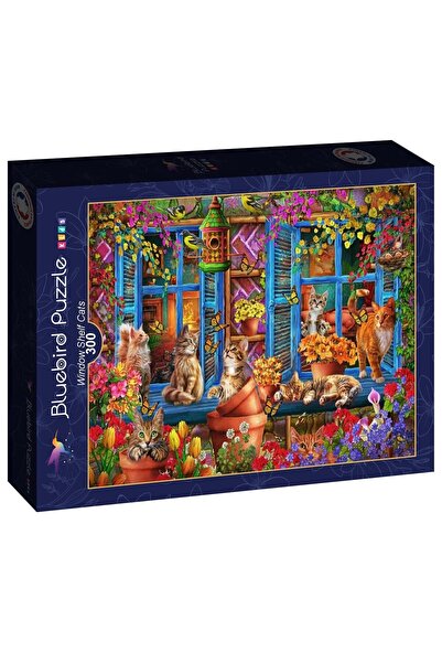 Bluebird Παζλ 300 κομμάτια - Marchetti Ciro: Γάτες στο ράφι του παραθύρου (Bl...