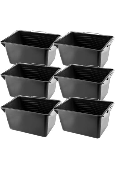 KADAX Găleată de vopsea 12 L, găleți dreptunghiulare, 6 buc.