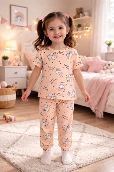 zahider Baby Girl and Children's 100% Cotton Cute Lamb Patterned Summer Short...