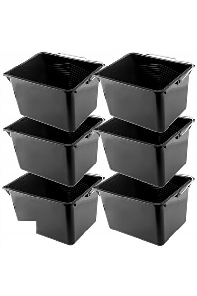 KADAX Paint Bucket 8 L Rectangular Buckets 6 pcs