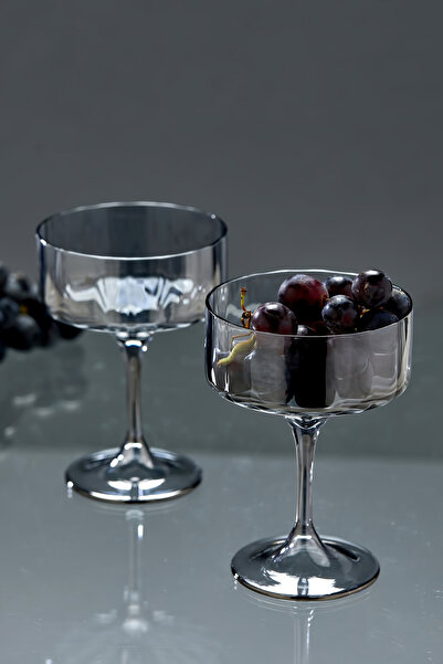 Cooker 360 ml 2'li Borosilikat Cam Ayaklı Sunumluk Seti CKR3637