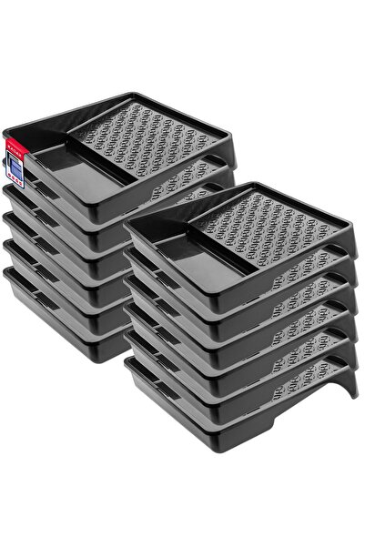 KADAX Tavă de vopsea mare 320x350 mm pentru set de role de vopsea negre 12 buc