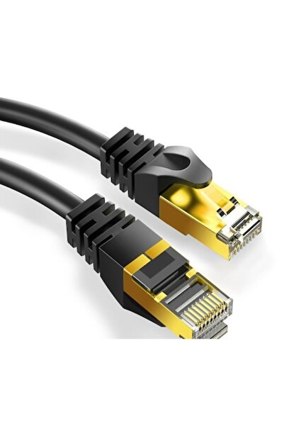 XtmGoods Cablu Retea Internet LAN Cat 7 S/FTP Ethernet, Conector RJ45 Placat ...