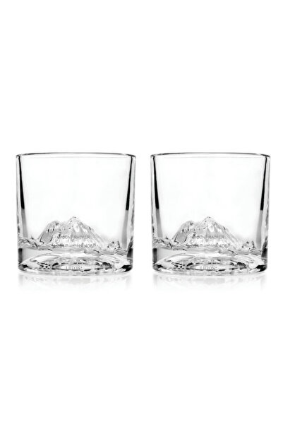 LIITON 1009930 Mount Rainier Whiskey Glass Set, 260ml, 2pcs, Thickened Walls,...
