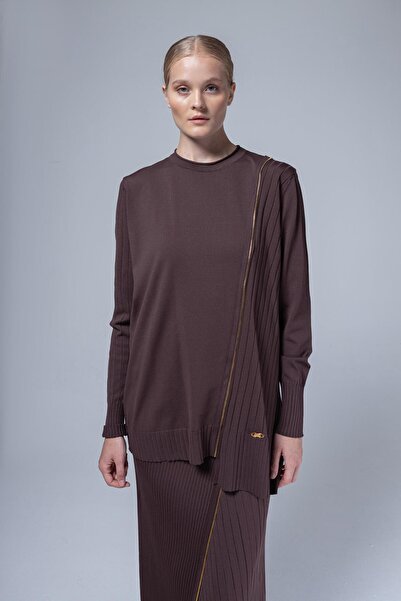 Niliwi 3060 FERMUAR DETAYLI FİTİLLİ TUNİK