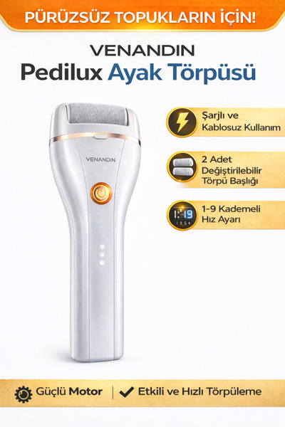 Spech Power Elektrikli Ayak Törpüsü – Şarjlı Topuk Nasır Temizleyici