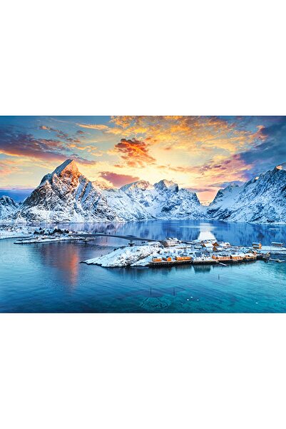 Castorland Puzzle 1000 pieces - Sunrise on Sakrisoy, Lofoten, Norway (Castorl...