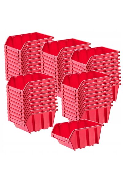 KADAX Set de 50 de containere pentru depozitare tăvi de atelier, 115x80mm