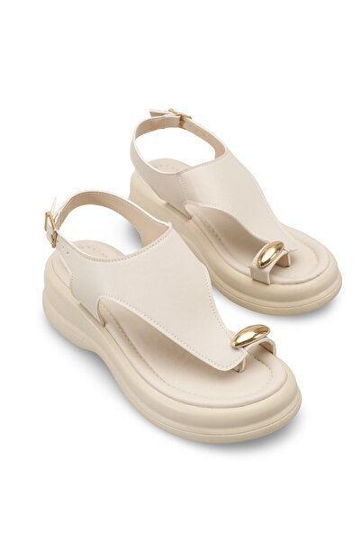 Riccon Women's Flip Flops Sandals 00121060 Beige