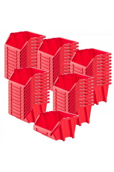 KADAX Set de 50 de containere pentru depozitare tăvi de atelier, 118x98mm