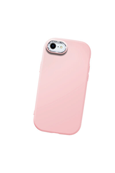 Hontinga حافظة هاتف من السيليكون الناعم باللون الوردي متوافقة مع كاميرا آيفون...