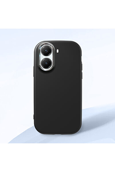 ucuc Poco X7 Pro Uyumlu Darbe Emici Kamera Korumalı Siyah Silikon Kılıf