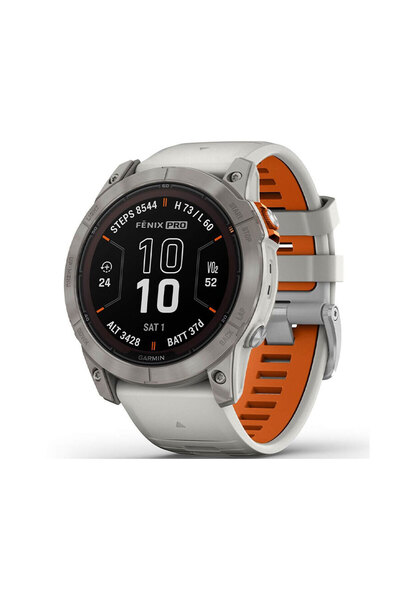 Garmin Ceas Fenix 7X Pro 51MM Sapphire Solar Titan Gray/Orange