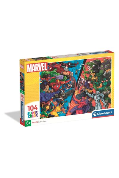 CLEMENTONI Παζλ 104 κομμάτια - Ήρωες και Κακοί της Marvel (Clementoni-25061)