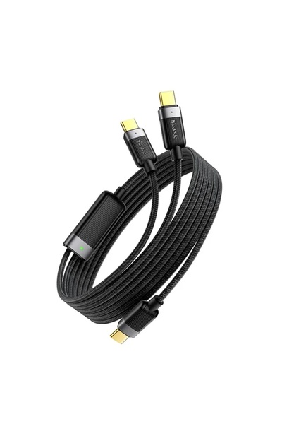 Mcdodo CA-7380 100W Typec Çift USB-C Manyetik Sarılabilir Şarj Kablosu 1.5m